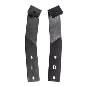 Ford Maverick Light Mounts - Front - Go Rhino - XE Hood Hinge Cube - Textured Black - `21-`23